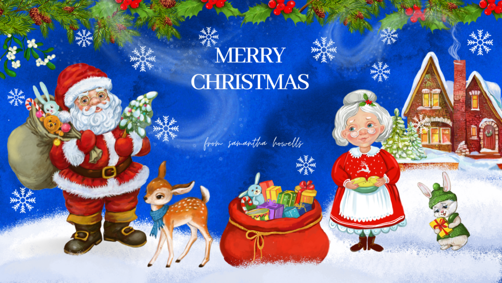 Merry Christmas Image with Gift