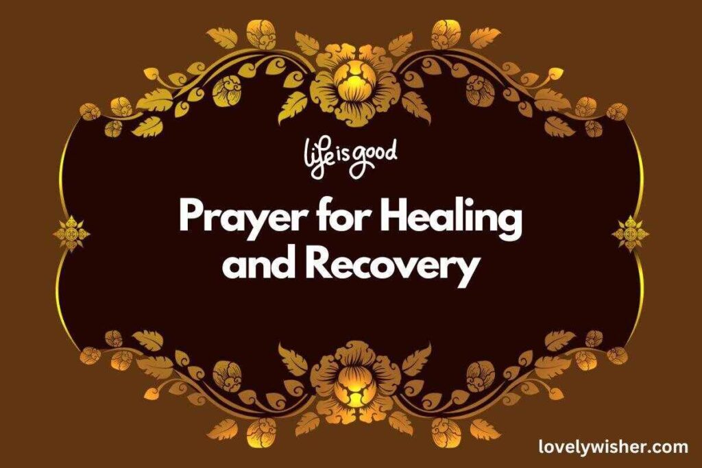 Prayer for Health REcovery