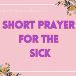 Prayer For The Sick